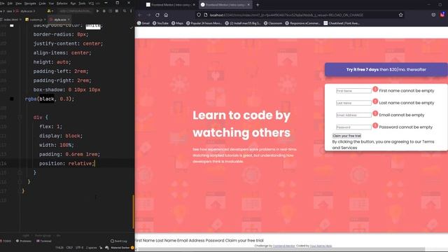 Intro Component With Signup Form - Frontend Mentor смотреть онлайн