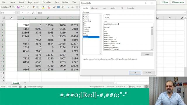 Replace zero with dash in Ms Excel смотреть онлайн