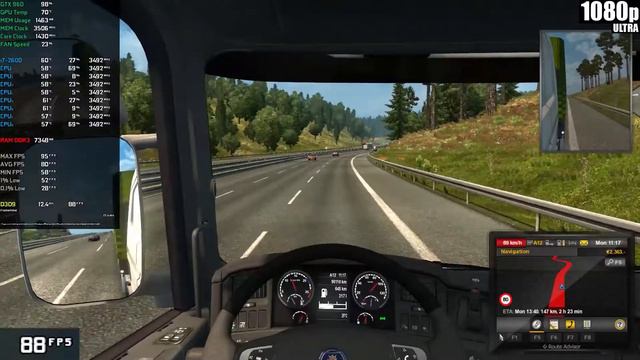 Euro Truck Simulator 2 | 1080p | (GTX 960 | i7-2600 | 16 GB RAM) смотреть онлайн