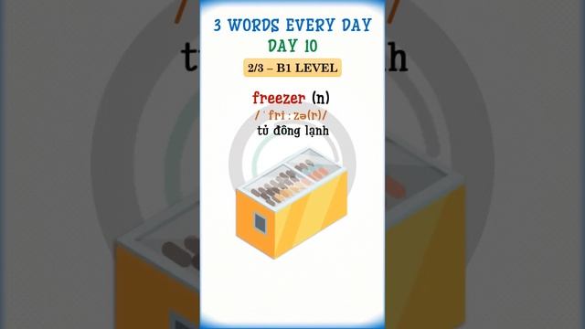 3 WORDS EVERY DAY | DAY 10 | FRIDGE / REFRIGERATOR - FREEZER - MICROWAVE #english #vocabulary смотреть онлайн