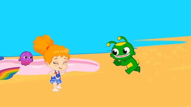 Groovy The Martian changes his color when eating colorful jelly ???Groovy morphs into red! смотреть онлайн