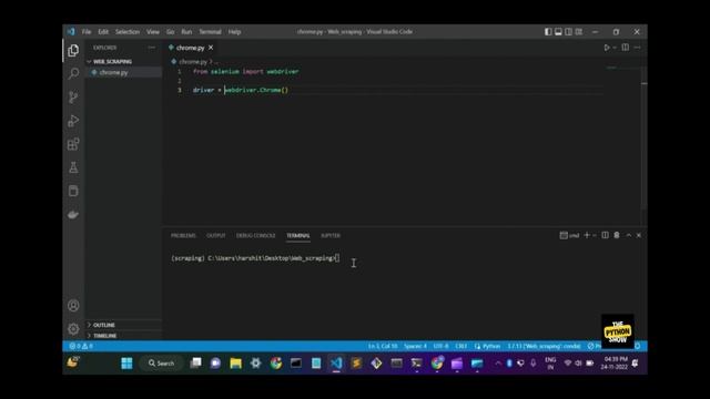 2. Run Selenium WebDriver on Chrome Browser - Python смотреть онлайн