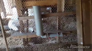 Простая поилка для птиц из канализационных труб