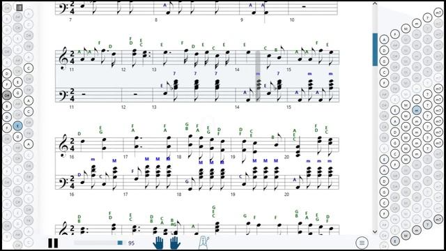 Как играть на баяне За лесом (Юрий Щербаков) | How to play on accordion | SMT Pro смотреть онлайн