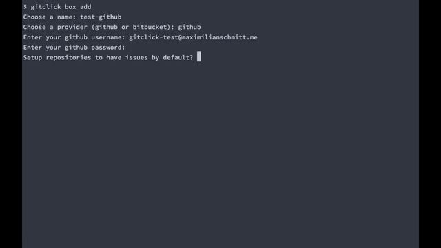 gitclick: create remote repositories from your command line смотреть онлайн