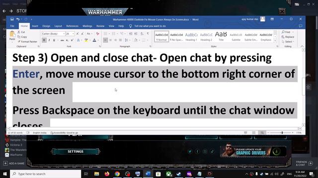 Warhammer 40,000 Darktide: Mouse Cursor Always On The Screen (Workaround) смотреть онлайн