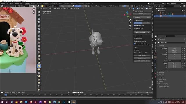 97 Blender 2.91.Tutorial Skulpting and Rigging. Dog (Part2) смотреть онлайн