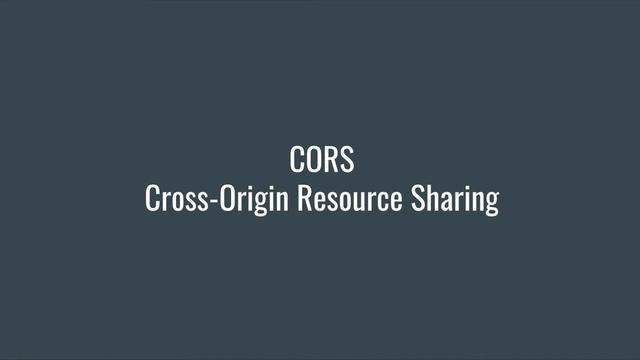 CORS (or Cross-Origin Resource Sharing) In Less Than Seven Minutes смотреть онлайн