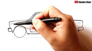 Как нарисовать машину ВАЗ 2107