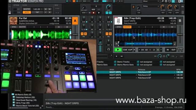 Dj контроллер Native Instruments Traktor Kontrol S5 Подробный обзор смотреть онлайн