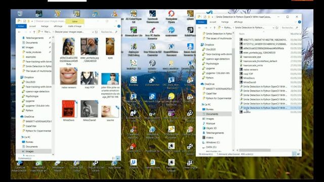 Smile and eye detection in Python OpenCV with HaarCascade Classifier смотреть онлайн