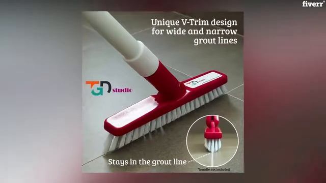 This Brush Beats Them All "Soft Bristle V-Trim Grout Brush" visit www.tgdstudio.com.au смотреть онлайн