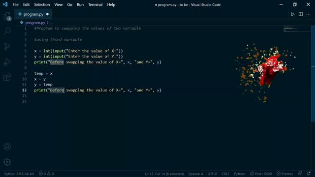 Swapping of two number in python | Python program to swap two variable | #PythonTutorial #EICS смотреть онлайн
