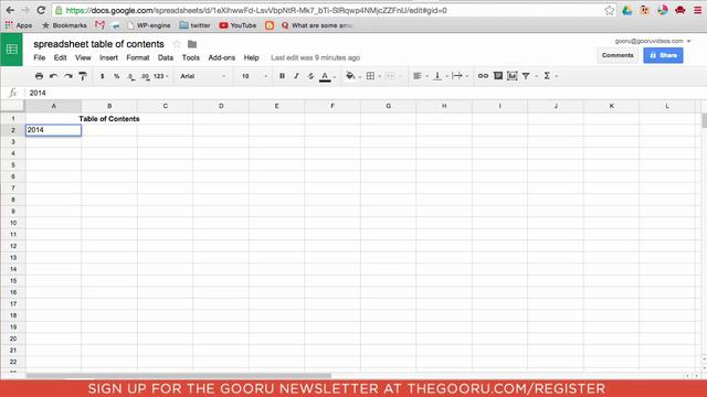 Add a Table of Contents in Google Sheets смотреть онлайн