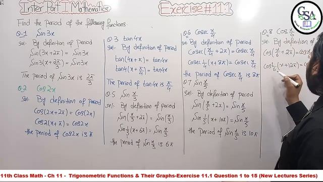 11th Class Math || Ch 11 Trigonometric Functions & Their Graphs || Exercise 11.1 Question 1 to 15 смотреть онлайн