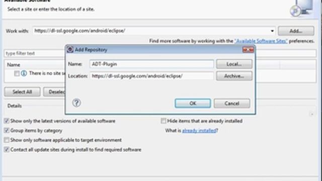 How to Android SDK and ADT download and install with eclipse смотреть онлайн