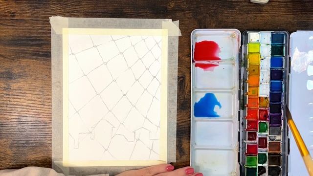 Watercolor sketch “City view” /Акварельный скетчинг “Вид на город» смотреть онлайн