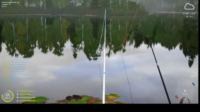 Русская рыбалка 4 - в поисках трофея, ловля густеры на мах. оз. Старый Острог смотреть онлайн