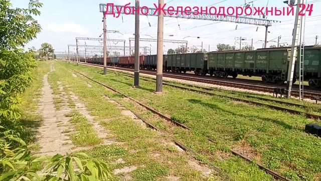 Грузовые составы по станции Дубно Ровенская область Украина 22.06.2020 смотреть онлайн