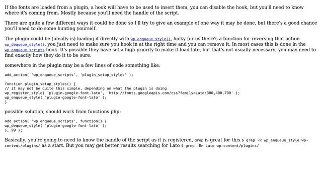 Wordpress: Remove Google Fonts Which Are (Probably) Added By Plugins (2 Solutions!!) смотреть онлайн