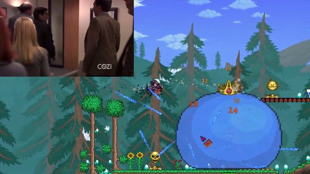 Terraria King Slime be like: смотреть онлайн