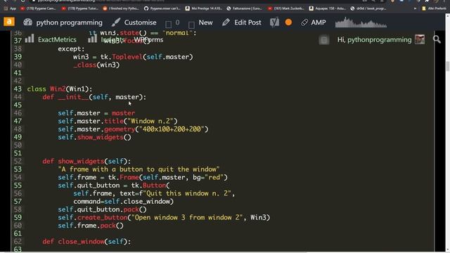Tkinter open many windows at once смотреть онлайн