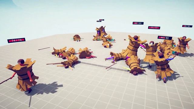 MELEE UNITS BATTLE ROYALE FFA With Health Bar Part1 | TABS - Totally Accurate Battle Simulator смотреть онлайн