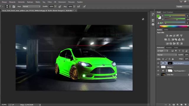 Photoshop Kullanarak Bir Resimdeki Herhangi Bir Rengi Değiştirme смотреть онлайн