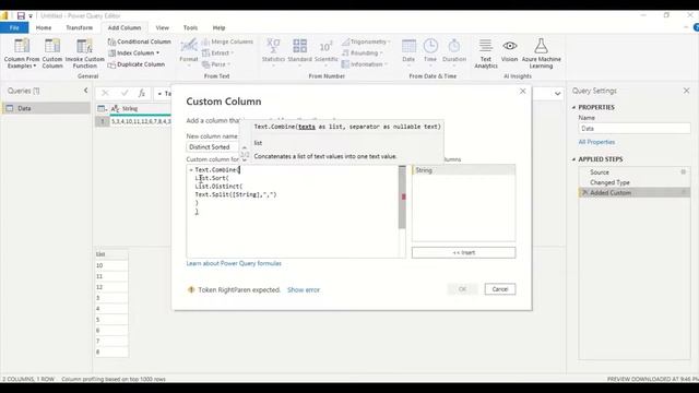 Abstract Thesis 64: Power BI Power Query Create distinct sorted comma-separated text from a text смотреть онлайн