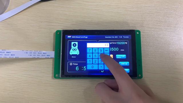 Display Demo: T5L Blood Centrifuge Device