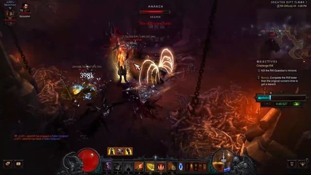 Diablo 3 - Challenge Rift 302 - Season 28 - GOD Demon Hunter - North America смотреть онлайн