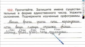 Упражнение 132 - ГДЗ по Русскому языку Рабочая тетрадь 4 класс (Канакина, Горецкий) Часть 1