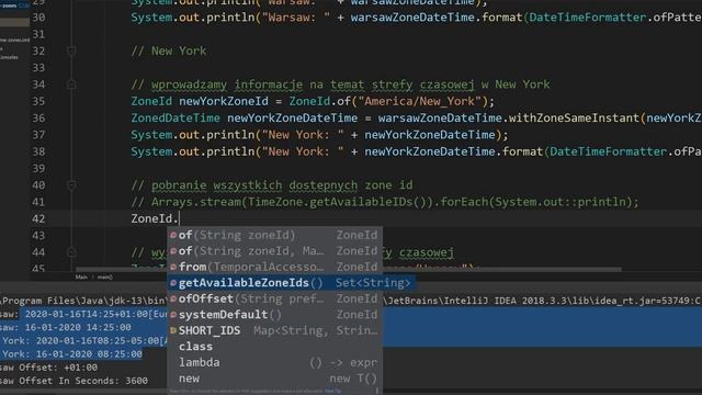 Java - 19 - Strefy czasowe смотреть онлайн