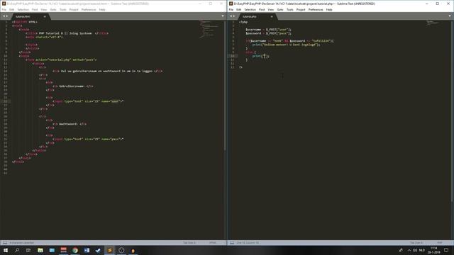 PHP Tutorial (NL) || Login systeem смотреть онлайн