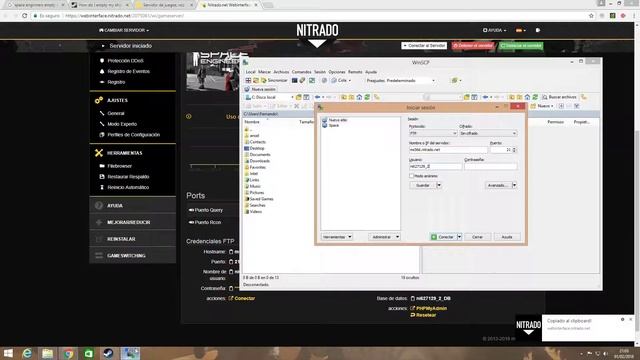 Nitrado acceso FTP смотреть онлайн