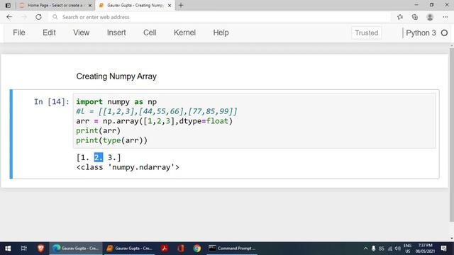 NumPy Class 11 / 12 IP | Creating 1D and 2D Array | CBSE Informatic Practices | Python смотреть онлайн
