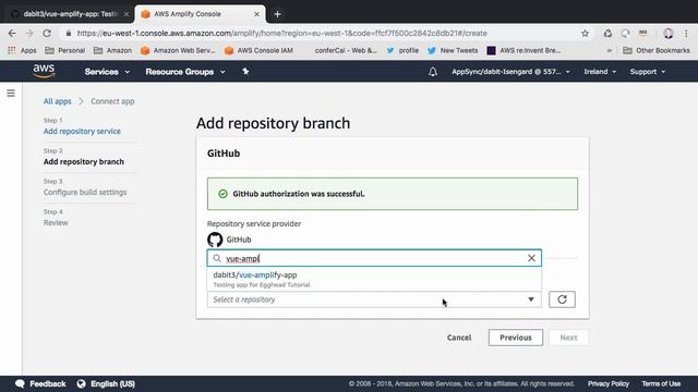Deploying a Vue Application to AWS Using GitHub & the Amplify Console смотреть онлайн