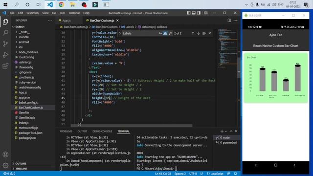 React native custom bar chart? || in Hindi смотреть онлайн