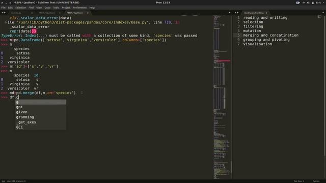 Master Python Pandas in 15 minutes смотреть онлайн