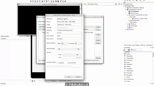 Embarcadero RAD Studio Подключаем Android к Delphi XE7
