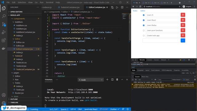 Добавляем Redux в React приложение быстро: useSelector, useDispatch смотреть онлайн