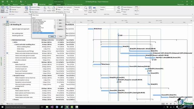 Microsoft Project 2016 Training - How to Format a Gantt Chart смотреть онлайн