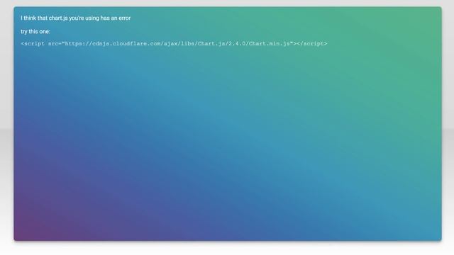 Uncaught TypeError: Chart is not a constructor when using Chart.js смотреть онлайн