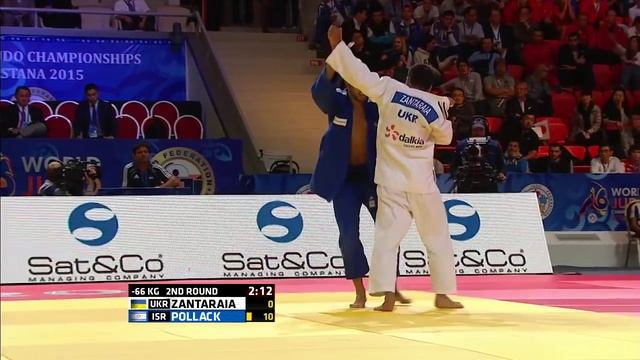 Зантарая Георгій (УКР) - Поллак Голан (ИЗР). Чемпіонат Світу з дзюдо 2015. -66 кг. смотреть онлайн