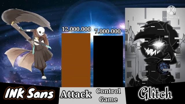 Evil Boyfriend vs Ink Sans FNF x Underverse Power Levels смотреть онлайн