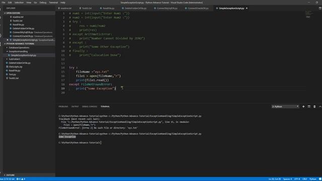 How to use Exception Handling in Python | Try-Catch block in python смотреть онлайн