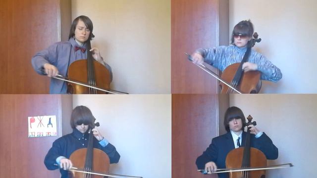 Электричка А.Апина кавер для 4х виолончелей смотреть онлайн