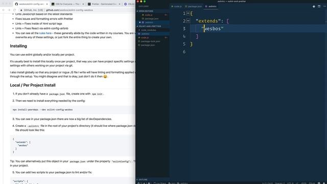 ESLint + Prettier + VS Code — The Perfect Setup смотреть онлайн