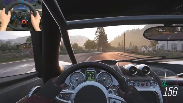6.0L V12 Pagani Huayra - Forza Horizon 4 | No-Crash Gameplay | Logitech G29 Steering Wheel смотреть онлайн