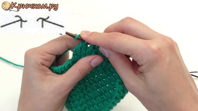2 способа убавления петель в начале ряда в тунисском вязании смотреть онлайн